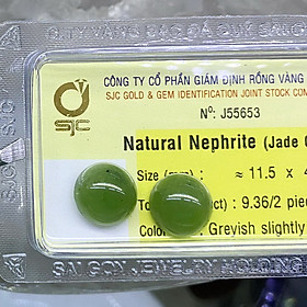 Mua Cặp Đá Ngọc Bích Nephrite Thiên Nhiên Kiểm Định - Đá Phong Thuỷ Tự Nhiên