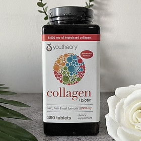 Thực phẩm chức năng Viên uống bổ sung Collagen Youtheory (Collagen Type 1-2-3) 390 Viên