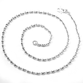 Dây Chuyền Nam Bạc Ta Nguyên Chất S99 Kiểu Dây Vuông Bạc Hiểu Minh DBN007s