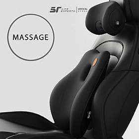 Combo Gối Tựa Đầu Và Tựa Lưng Ô Tô Tích Hợp Massage 6 Chế Độ, Gối Tựa Cao Su Non, Giảm Đau Mỏi Cổ Vai Cột Sống - Sairui