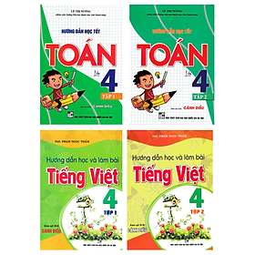 Combo Hướng Dẫn Học Tốt Toán + Tiếng Việt Lớp 4 (Bám Sát SGK Cánh Diều) (Bộ 4 Cuốn) - HA