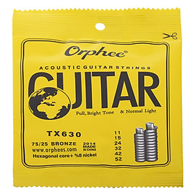 DÂY ĐÀN GUITAR AUCOSTIC ORPHEE TX630