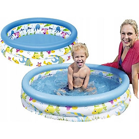 Mua bể phao bơi tròn 3 tầng bestway hình thú hấp dẫn cho bé