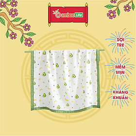 Mua Chăn  mền dù từ sợi tre thiên nhiên Bamboo Life đắp hè thu Chăn đũi chăn cho bé đi học mềm mại thoáng mát kháng khuẩn hàng chính hãng BL036