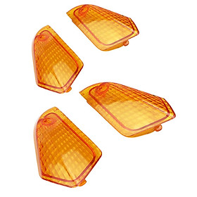 Rear+Front Left & Right Turn Signal Indicator Light Lens for Kawasaki ZZR250