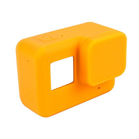 Soft Silicone Protective Housing Case + Lens Cap Cover For GoPro Hero 5 Green