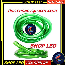 Ống chống gập màu xanh - phụ kiện máy lọc - dùng để thay nước bể cá - hồ thủy sinh - shopleo