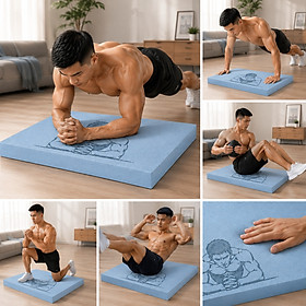 Miếng Đệm TPE Mềm Dầy 5cm Balance Pad - Thảm Quỳ Gối Tập Thể Dục Plank GYM Yoga Đa Năng
