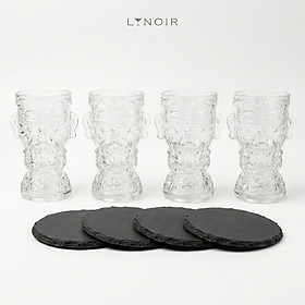 Ly Thủy Tinh Tiki - Mini Tiki | 330ml | [LYNOIR_LY096