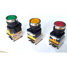 Mua Nút ấn nhả LA38 phi 22mm xanh đỏ vàng