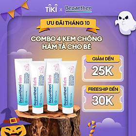 Combo 4 Kem Chống Hăm BEPANTHEN Balm Dạng Kem Mỡ Tuýp 30G x4