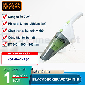 Mua Máy Hút Bụi Cầm Tay Dùng Pin Black Decker WD7201 (7.2V) - Hàng chính hãng - Giao Màu Ngẫu Nhiên