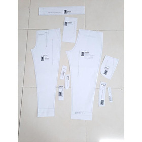 Rập giấy set quần ống đứng áo pelum mã 1211 (BẢN VẼ)