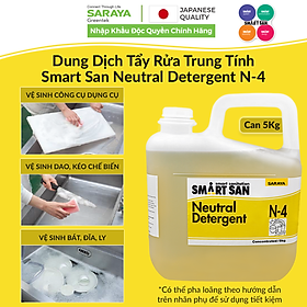 Mua Dung Dịch Tẩy Rửa Trung Tính Saraya Smart San Neutral Detergent N-4 - Can 5 Kg