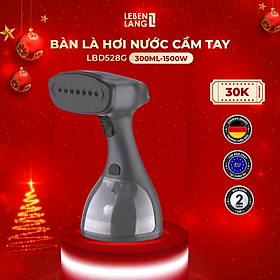 Bàn là hơi nước cầm tay Lebenlang công suất 1500W, dung tích 300ml model LBD528 - hàng chính hãng