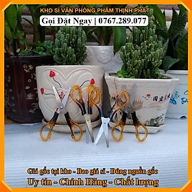 Mua Kéo thủ công/ Kéo cán nâu / Kéo cắt văn phòng/ Kéo cắt giấy loại nhỏ  loại lớn (GIÁ TẠI KHO)