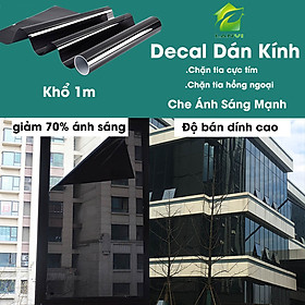 Mua Decal dán kính  chống nắng  chống tia cực tím hồng ngoại giảm 70% ánh sáng hiệu ứng màu trà dịu mắt