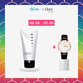 Sữa Rửa Mặt ISHOW Sạch Sâu, Dưỡng Ẩm giúp da sạch sẽ và kháng khuẩn tốt nhờ tinh chất AMINO ACID CLEANSER thích hợp cho mọi loại da được nhập khẩu chính hãng từ HÀN QUỐC bởi ISHOW Việt Nam