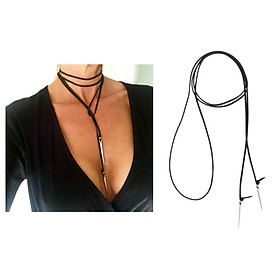 Multi layer Long Necklace for Women and Teen Girls with Pendant Choker Party Jewelry