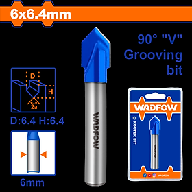 MŨI PHAY GỖ CẮT RÃNH V WADFOW - HÀNG CHÍNH HÃNG