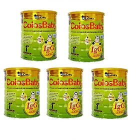 Combo 5 lon Sữa non COLOSBABY GOLD 1+ (800G)