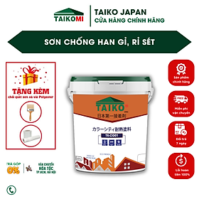 10 Kg Keo Sơn Chống Han Gỉ, Gỉ Sét, Chống Cháy TAIKO CG01 -Phù Hợp bề mặt Tấm Lợp, Lan Can, Cổng, Gầm Xe Thép