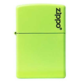 Bật Lửa Zippo 28887zl - Bật Lửa Zippo Plain With Logo Neon Yellow Matte