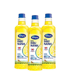 [Combo 3 chai] Dầu Đậu Nành Simply 1L