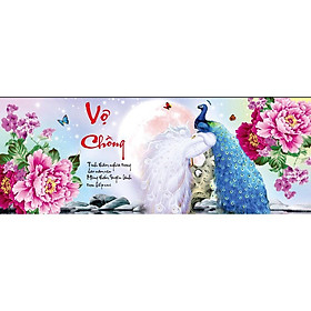 Tranh Đính Đá Vợ Chồng>77579>120*50,chưa đính