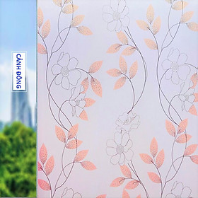 Mua Decal dán kính mờ hoạ tiết hoa mai màu sắc sang trọng 200cm x 90cm