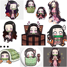 Sticker Kamado Nezuko-Kimetsu no Yaiba Set 30 - Sticker - Decal ...