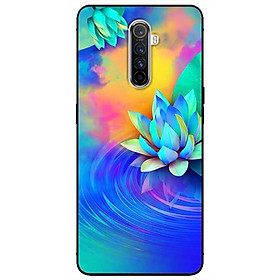 Ốp lưng dành cho Realme X2 Pro mẫu Sen Xanh Vàng