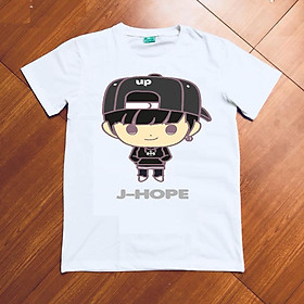 Áo thun nữ thần tượng Hàn Quốc J-Hope in hình chibi cao cấp mtt271 ( Trắng )