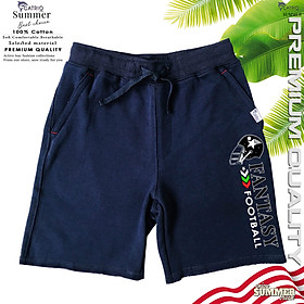 QUẦN SHORT BÉ TRAI CATRIO IN HÌNH FANTASY MÀU NAVY là quần ngố trẻ em, quần lửng bé trai từ 5 tuổi 20kg đến 18 tuổi 70kg, vải 100% cotton an toàn đạt chuẩn xuất khẩu khi kết hợp với áo phông ngắn tay cổ tròn CATRIO thành bộ đồ mùa hè bé trai tuyệt đẹp