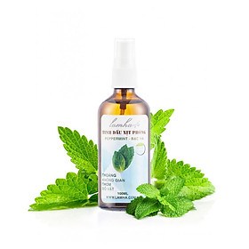 Tinh dầu xịt phòng Bạc Hà Lam Hà Peppermint (100ml): có tính sát khuẩn mạnh, xua đuổi muỗi, côn trùng tấn công. Mùi hương thơm dễ chịu, an toàn sức khỏe, làm thơm phòng