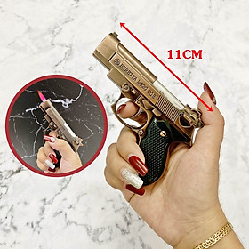 Mua Hột quẹt bật lửa khè hình súng M92 (size: 11cm) - (xài gas).