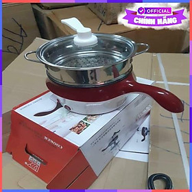 Mua Nồi Chiên Nấu Vouller Mini Đa Năng Chống Dính 2 Tầng Kèm Lồng Hấp Inox (Màu Ngẫu Nhiên) - Hàng Chính Hãng