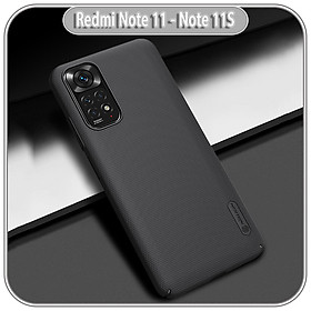 Ốp lưng cho Xiaomi Redmi Note 11 - Note 11S Frosted Shield nhựa PC cứng Nillkin , Vân nhám hạn chế vân tay - hàng nhập khẩu