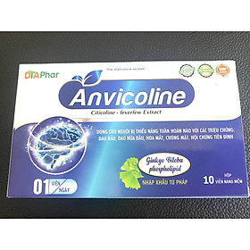 ANVICOLINE- Giảm Nguy Cơ Thiếu Máu Não Với Các Triệu Chứng Đau Đầu, Khó Ngủ