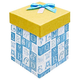 Hộp Quà Vuông Trụ Giấy Đính Nơ Nhỏ - Linh Lan VT1014MI-V3 - Mẫu 14