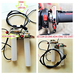 Mua 1 CÙM GA TĂNG TỐC KÈM CÔNG TẮC VÀ DÂY GA LẮP XE MÁY HÀNG CHUẨN