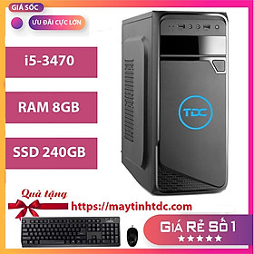 Mua Case máy tính để bàn MAX PC CPU Core i5 3470 Ram 8GB SSD 240GB+ Qùa tặng bộ phím chuột  bàn di chuột