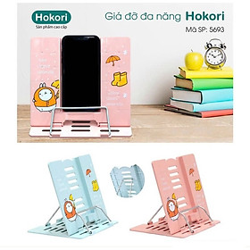 Giá kẹp đỡ sách (5693), đỡ điện thoại để bàn chống cận thị cho bé -Hàng Việt Nhật  - Màu Hồng