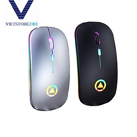 Mua Chuột Không Dây A2 Pin Sạc  hai chế độ bluetooth và wireless ( Màu Ngẫu Nhiên)