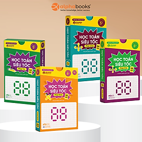 Combo Bộ Flashcard Học Toán Siêu Tốc - Phép Cộng + Phép Trừ + Phép Nhân + Phép Chia - Alpha Books