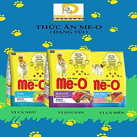 Thức ăn hạt khô cho mèo trưởng thành Me-O vị cá ngừ, hải sản gói 350g - 1,2kg