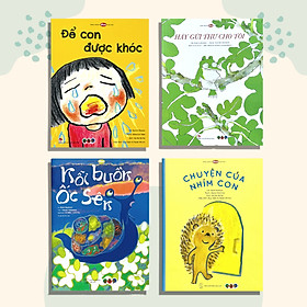 Sách - Combo 4 cuốn Ehon phát triển cảm xúc cho bé 3 6 tuổi (Tranh truyện ehon Nhật Bản Cho Bé) - Bìa mềm