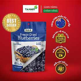 Việt quất sấy giòn DJ&A 25g - Tốt cho sức khoẻ - ăn giảm cân KETO - ăn chay - Crispy Whole Blueberries