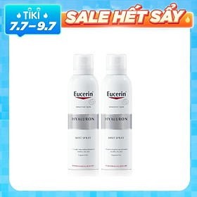 Combo 2 chai Eucerin Xịt Dưỡng Ẩm Cho Da Nhạy Cảm Hyaluron Mist Spray 150ml