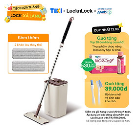 Bộ Cây Lau Nhà Lock&Lock Squeeze Flat Mop ETM471